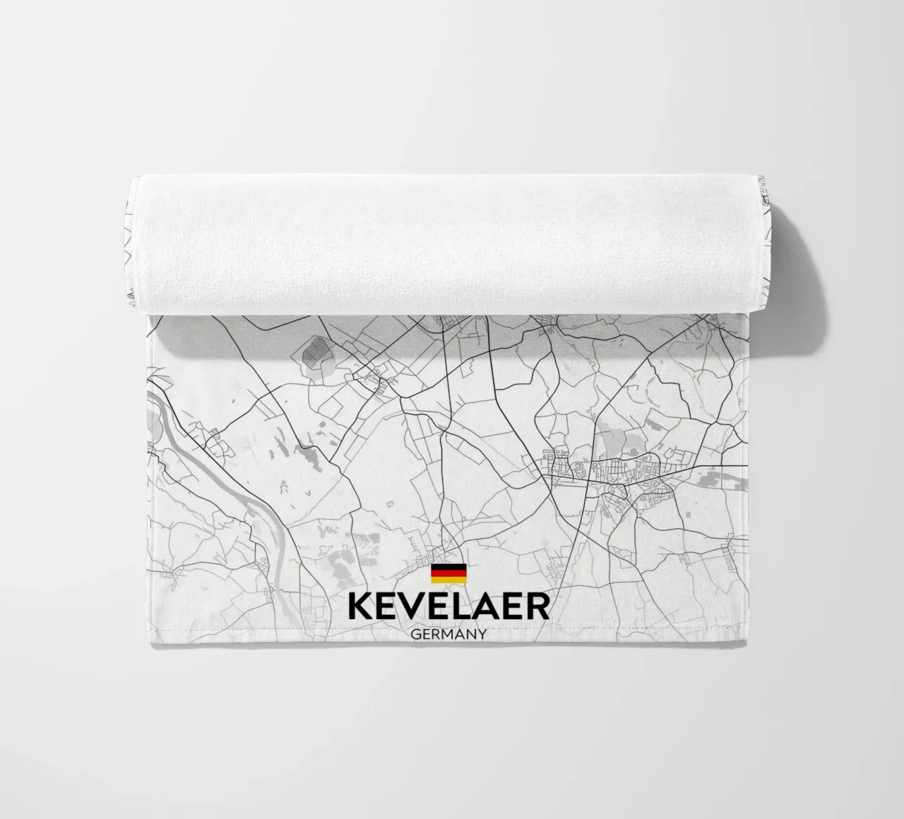 Kevelaer DE beach towel by Christopher Adams