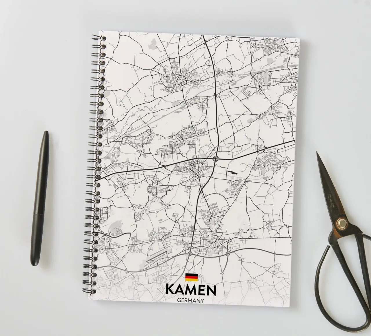 Kamen DE spiral notebook by Christopher Adams
