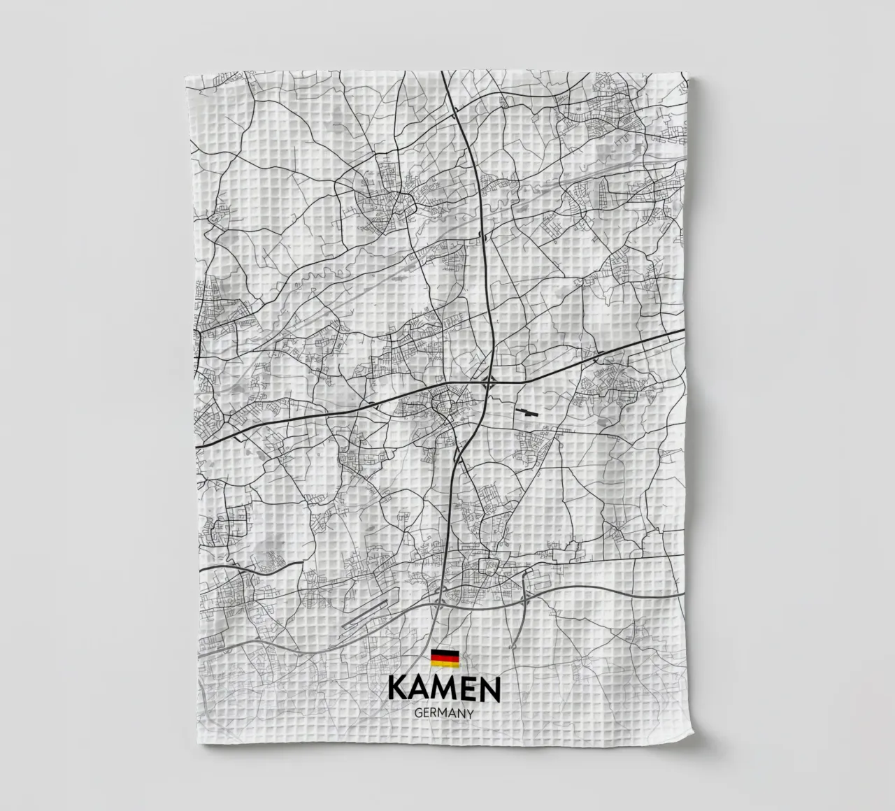 Kamen DE tea towel by Christopher Adams