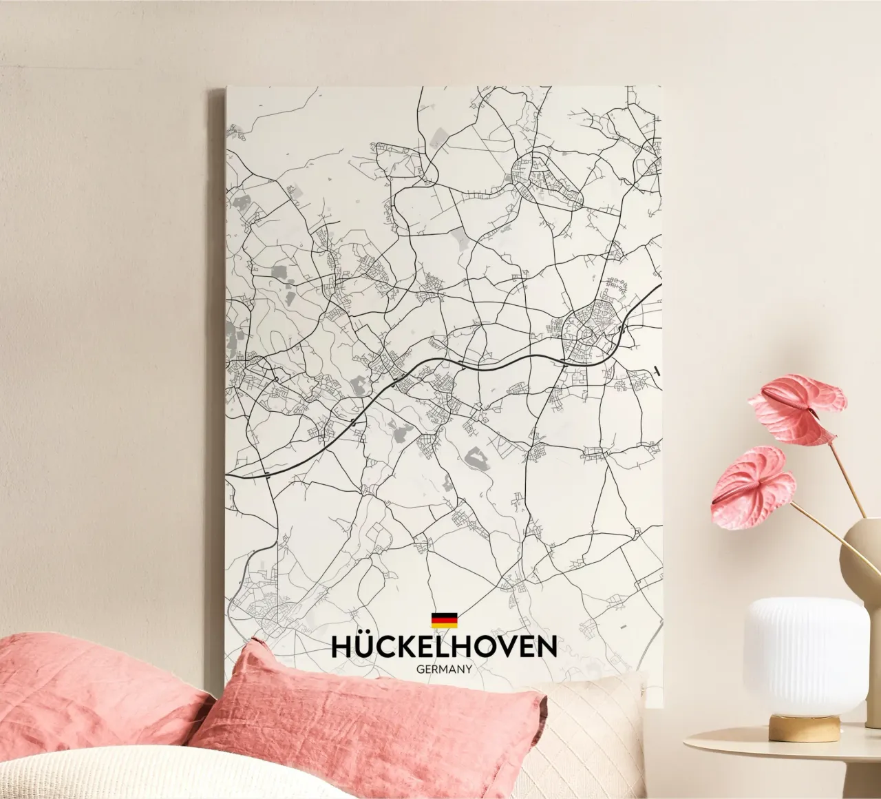 Huckelhoven DE canvas met Baklijst van Christopher Adams