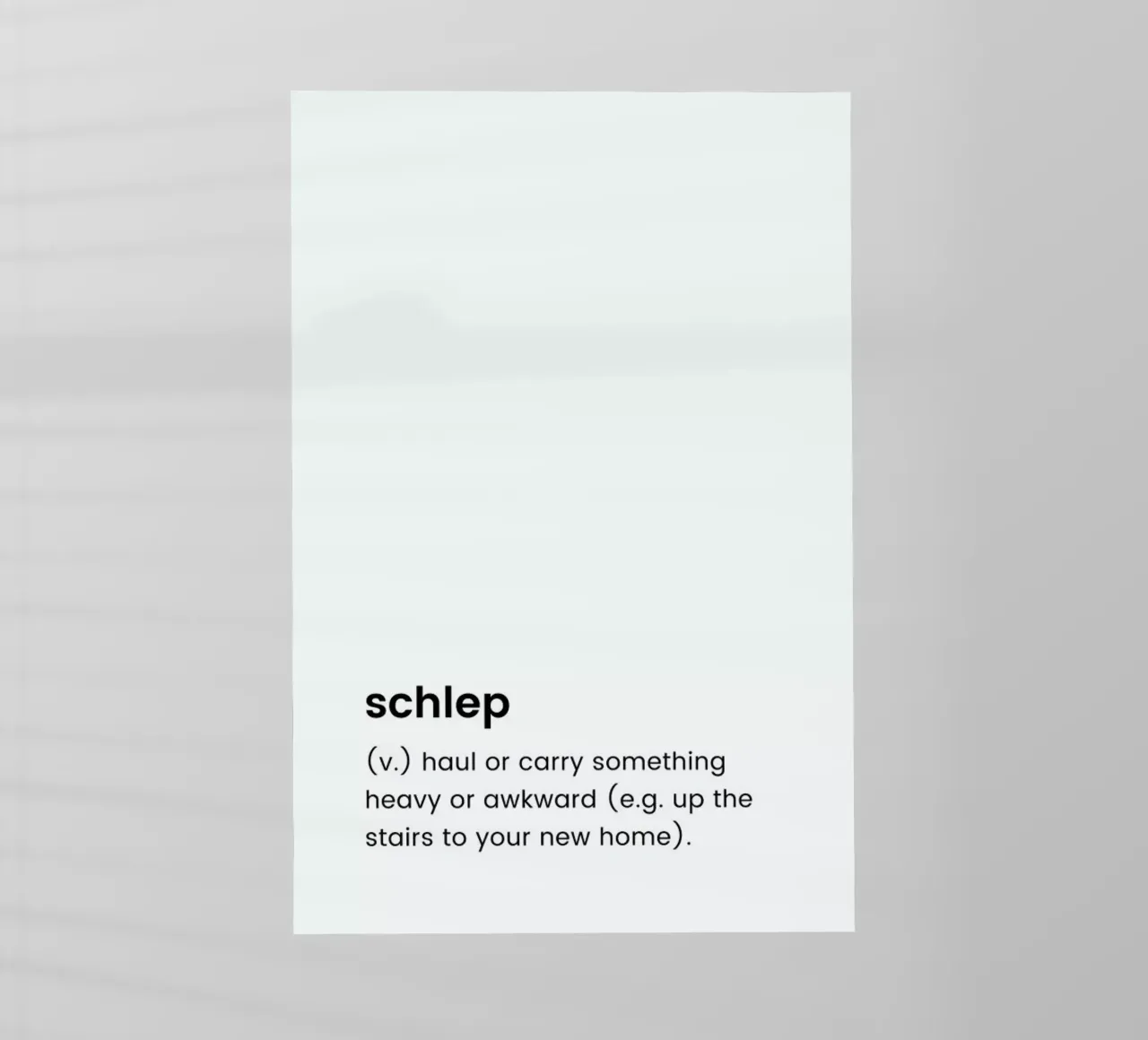 Schlep 2 pellicola backlit da Studio One
