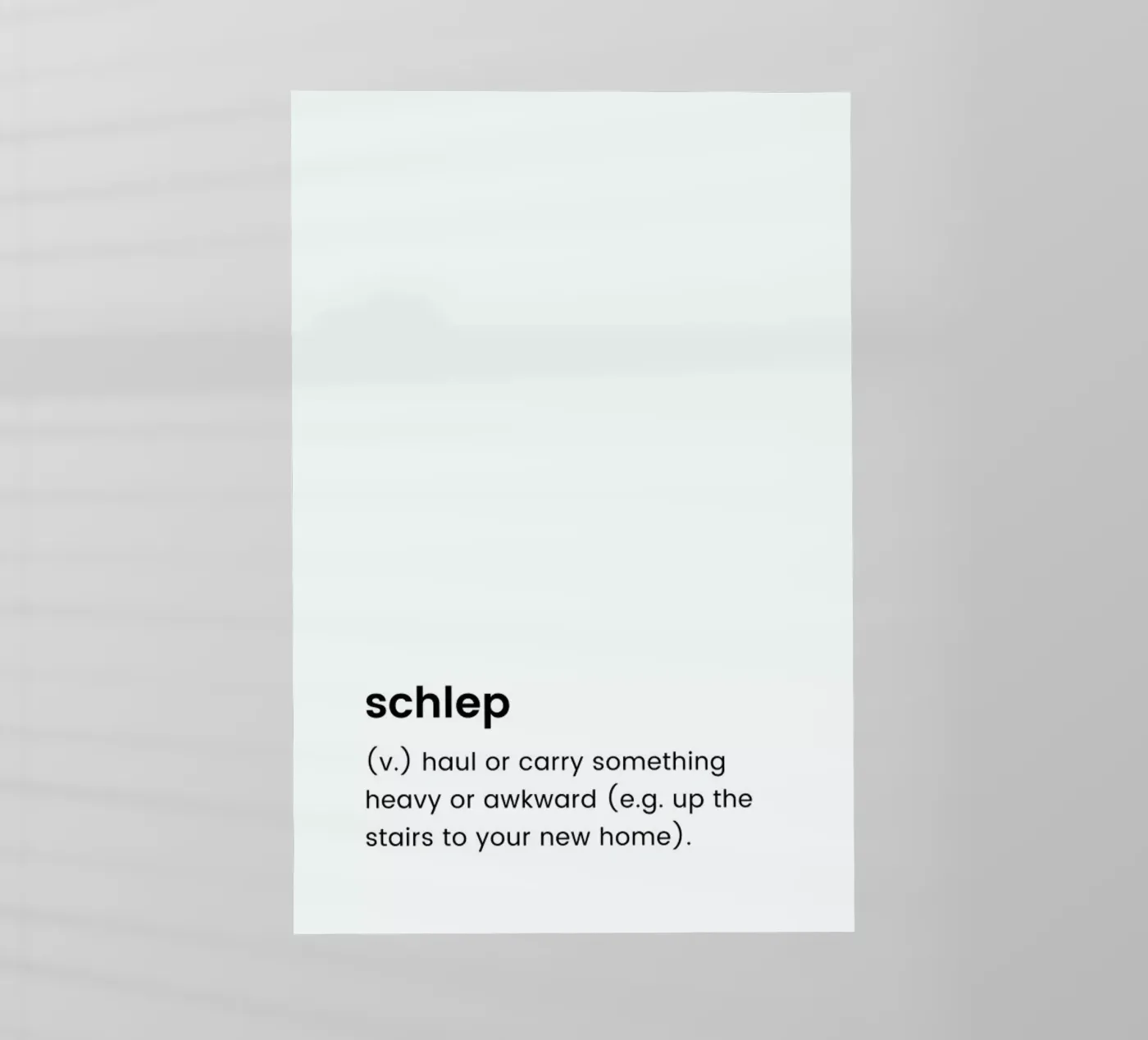 Schlep 2 pellicola backlit da Studio One