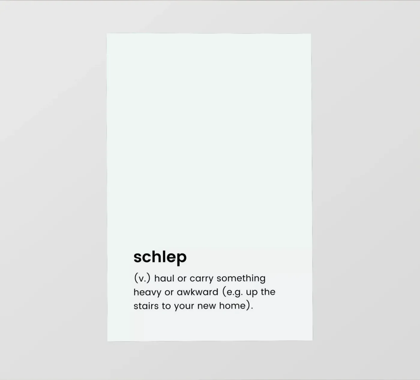 Schlep 2 pellicola backlit da Studio One