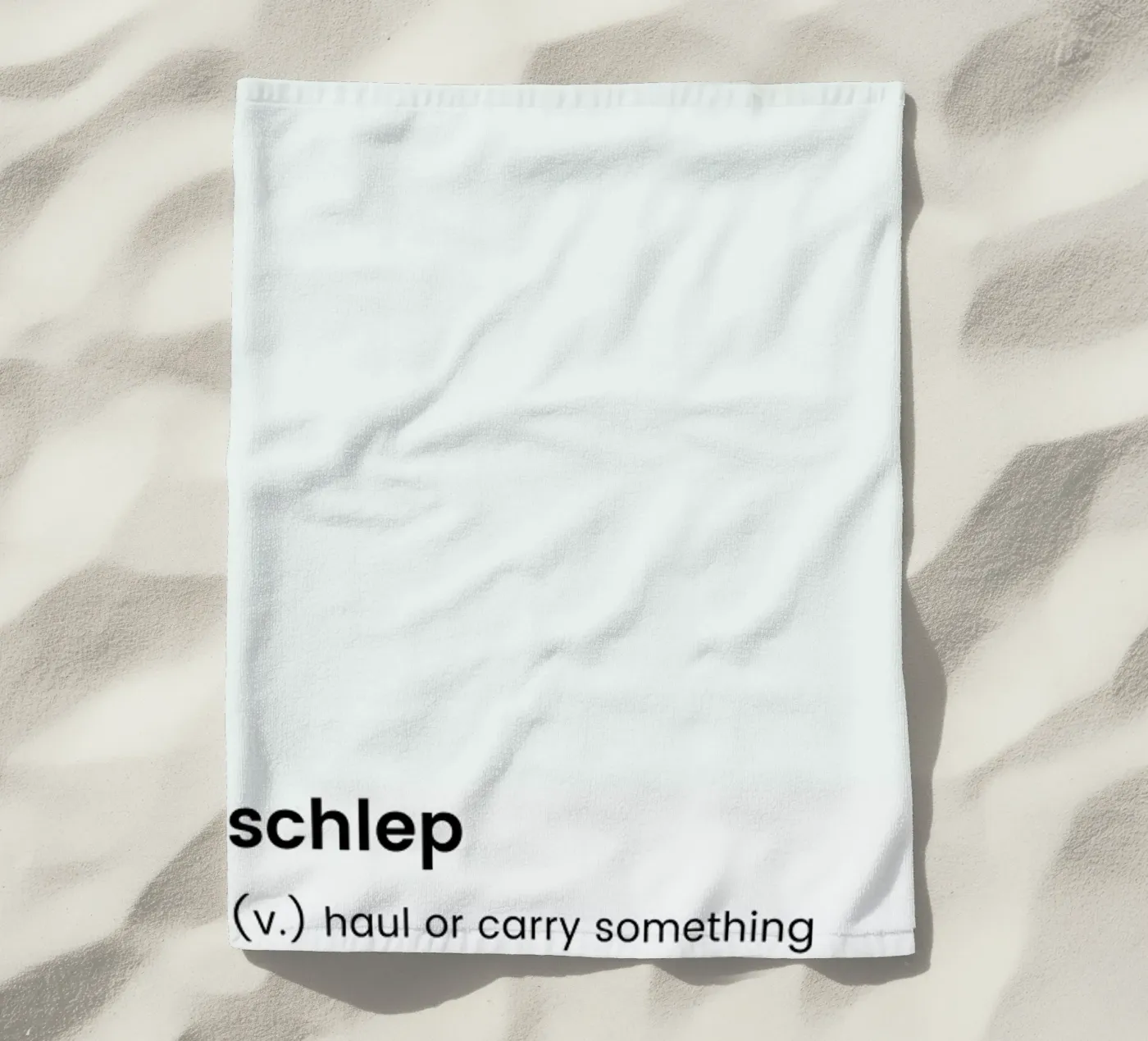 Schlep 2 strandhanddoek van Studio One