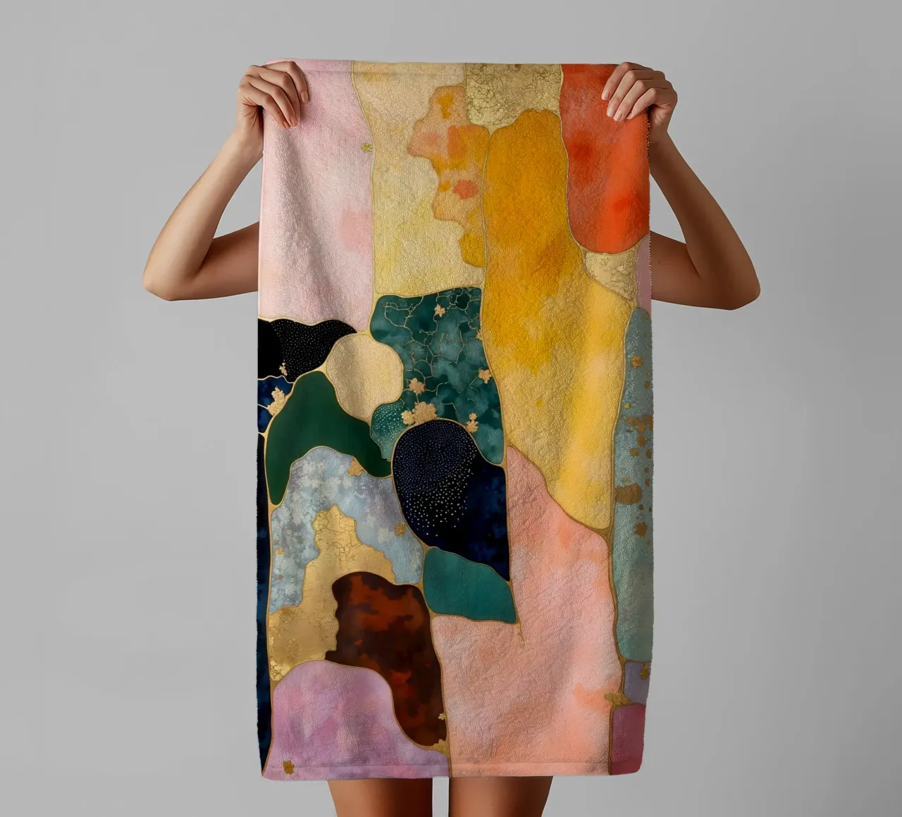 Luxe Mosaic Art Print towel by 83oranges