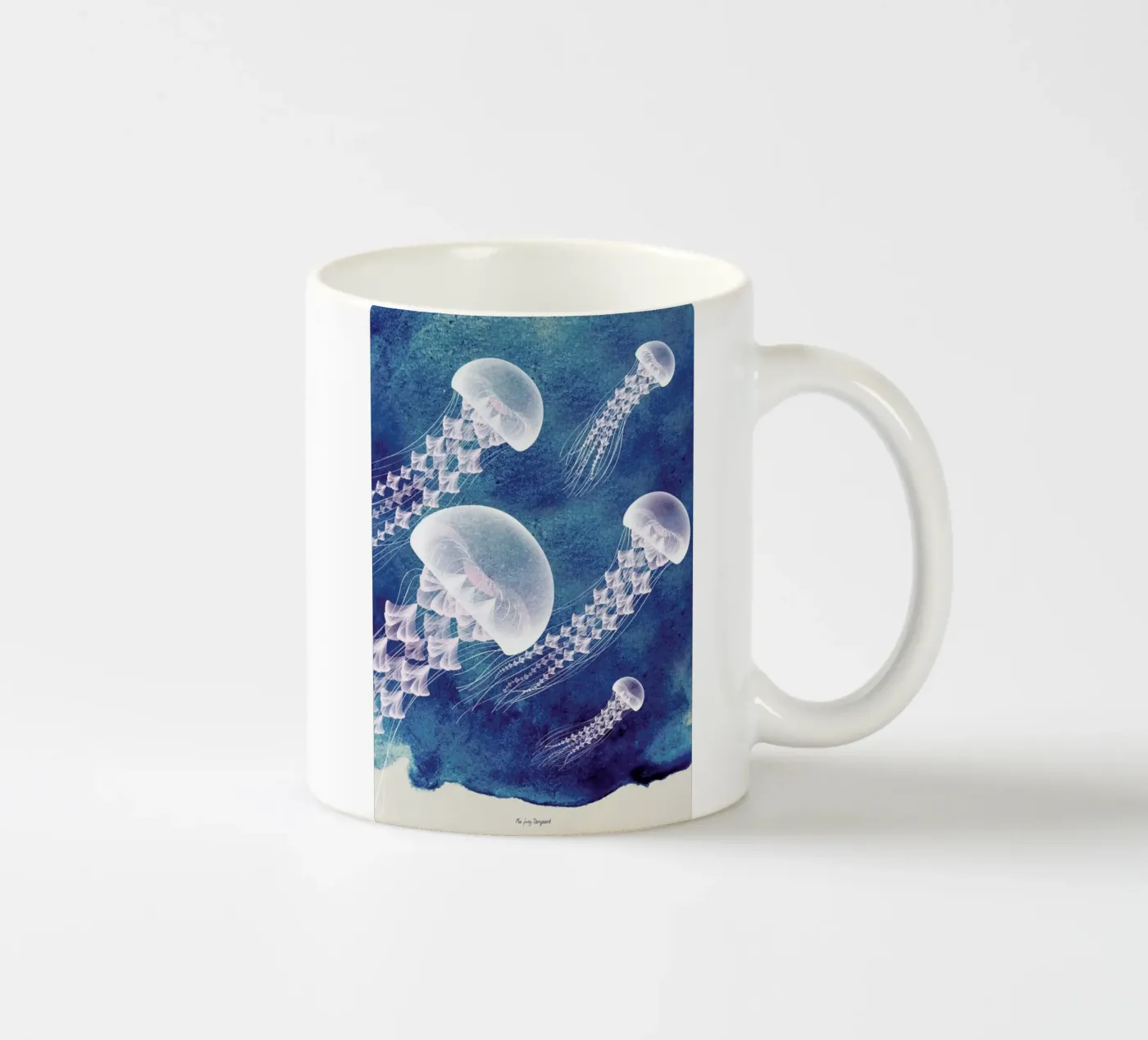 Jellyfish ceramic mug by Mie Frey Damgaard