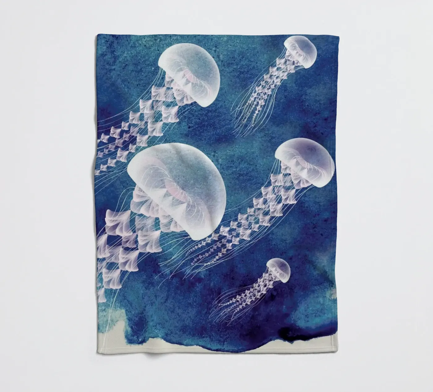 Jellyfish Fleecedecke von Mie Frey Damgaard