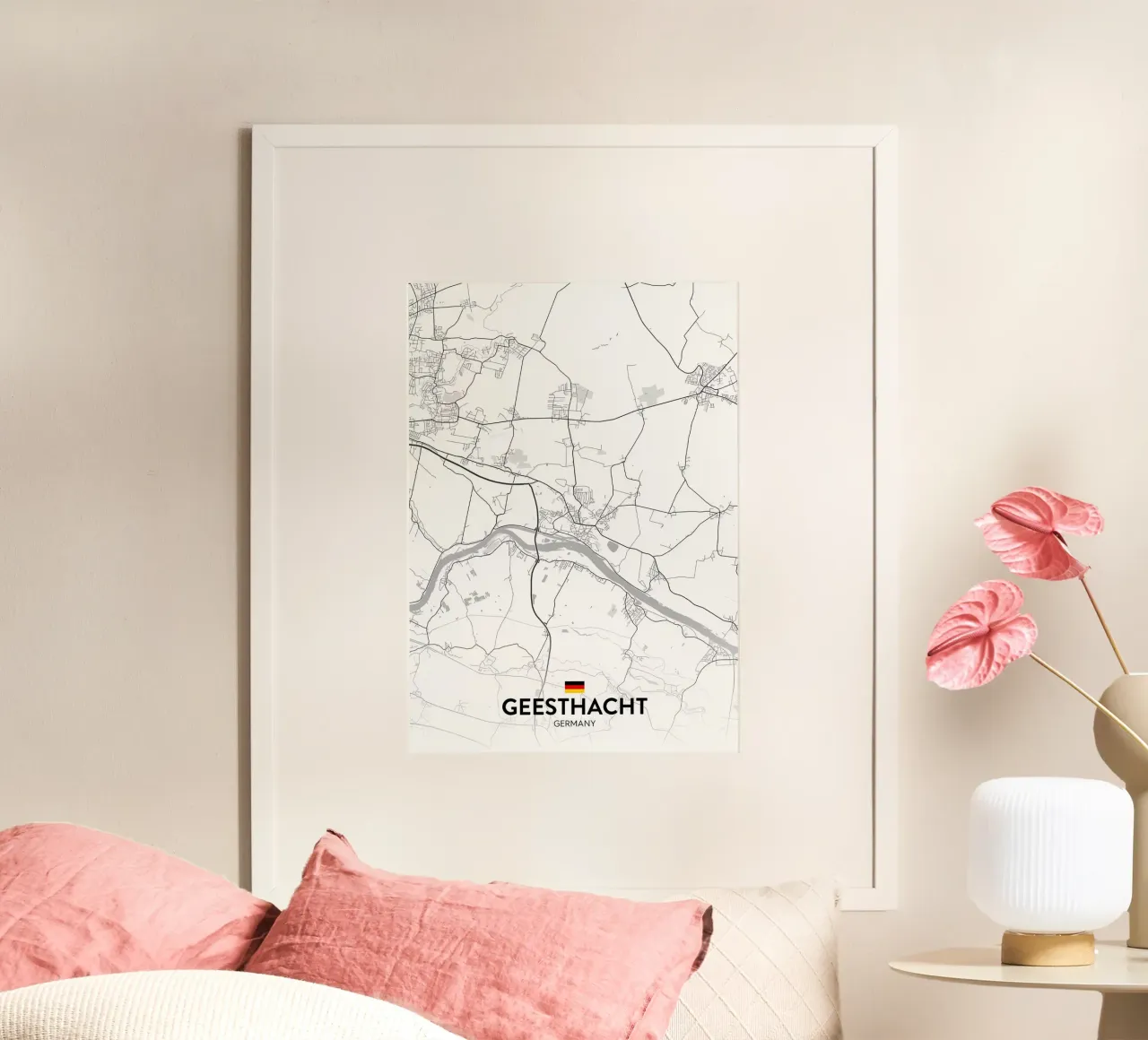 Geesthacht DE poster con telaio in alluminio da Christopher Adams