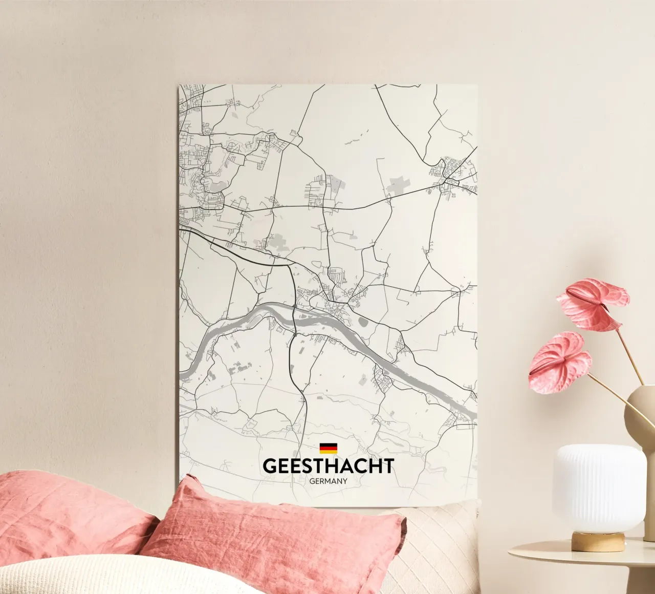 Geesthacht DE poster con telaio in alluminio da Christopher Adams