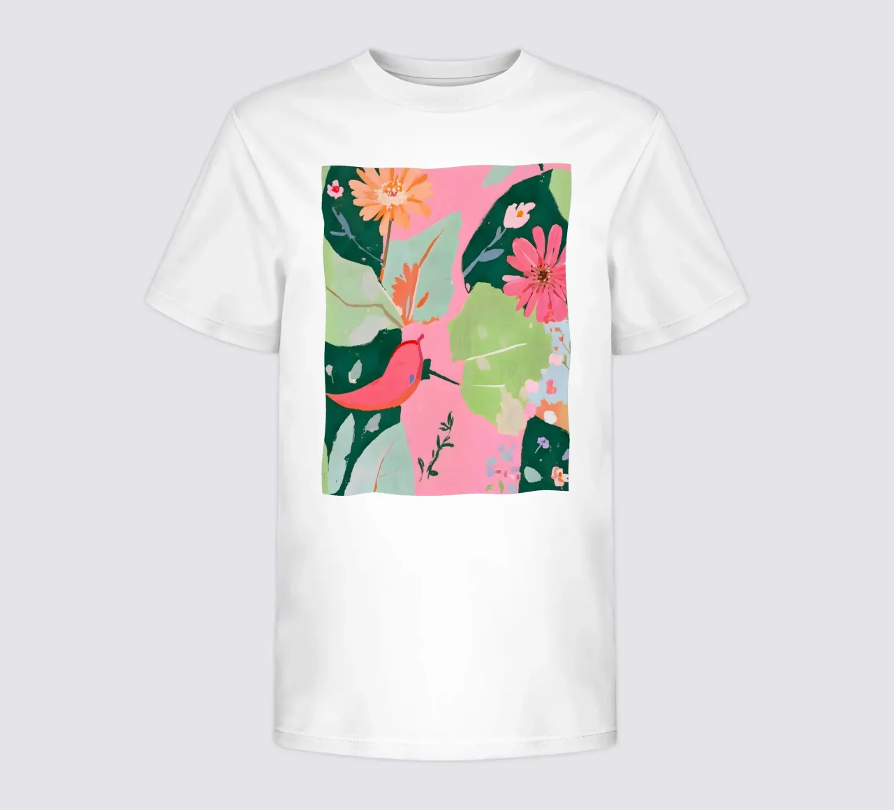 Floral & Chili Pepper kids t-shirt by 83oranges