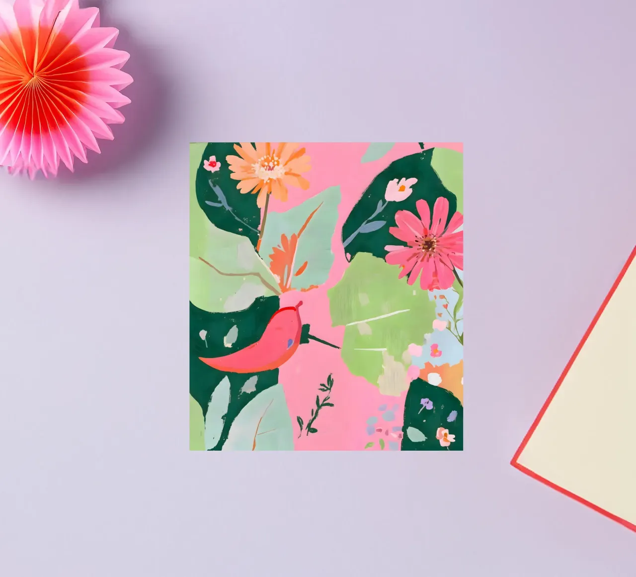 Floral & Chili-Pfeffer Sticker von 83oranges