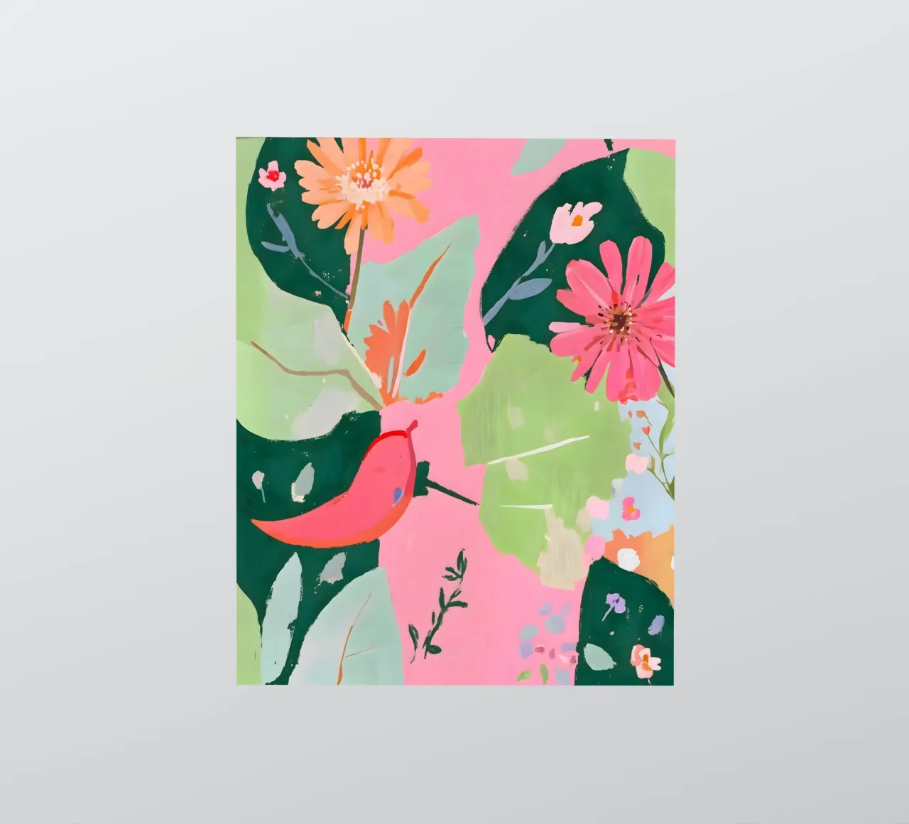Floral & Chili-Pfeffer Sticker von 83oranges