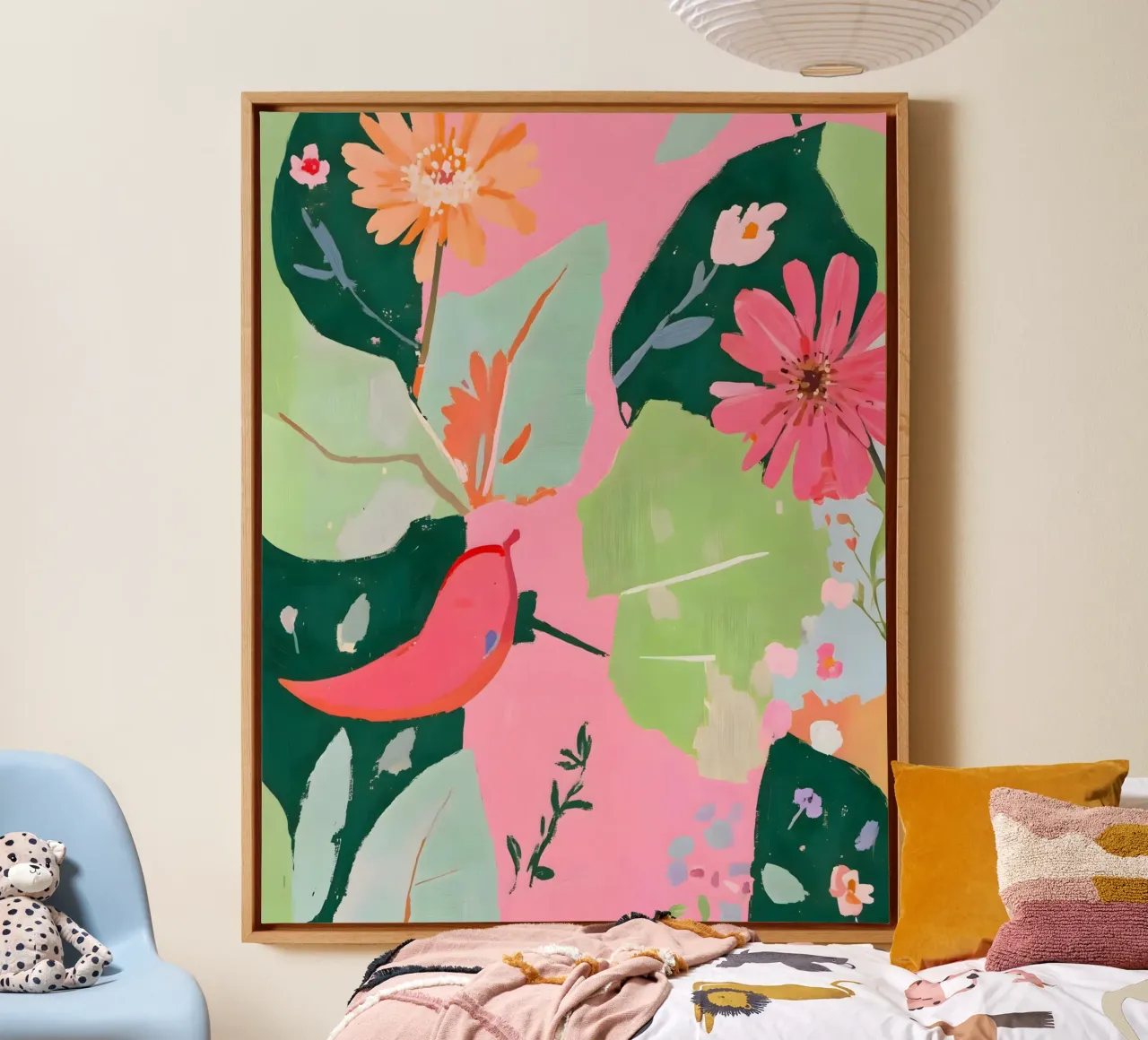 Bloemen & Chilipeper canvas van 83oranges