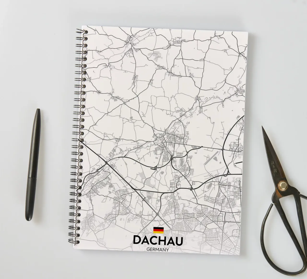 Dachau DE spiral notebook by Christopher Adams