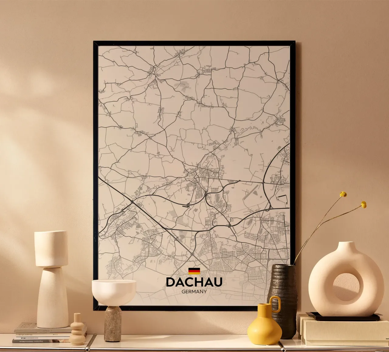 Dachau DE poster con telaio in alluminio da Christopher Adams