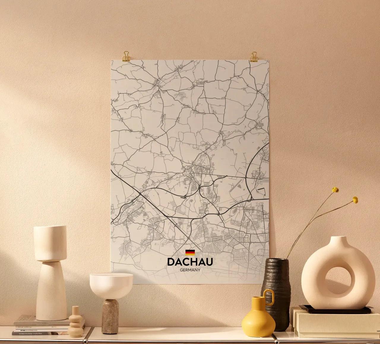 Dachau DE poster con telaio in alluminio da Christopher Adams