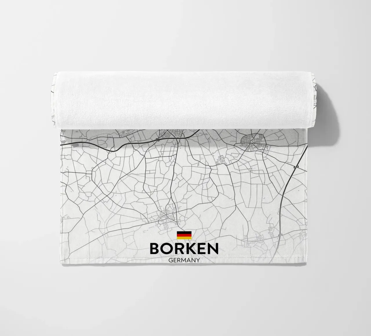 Borken DE beach towel by Christopher Adams