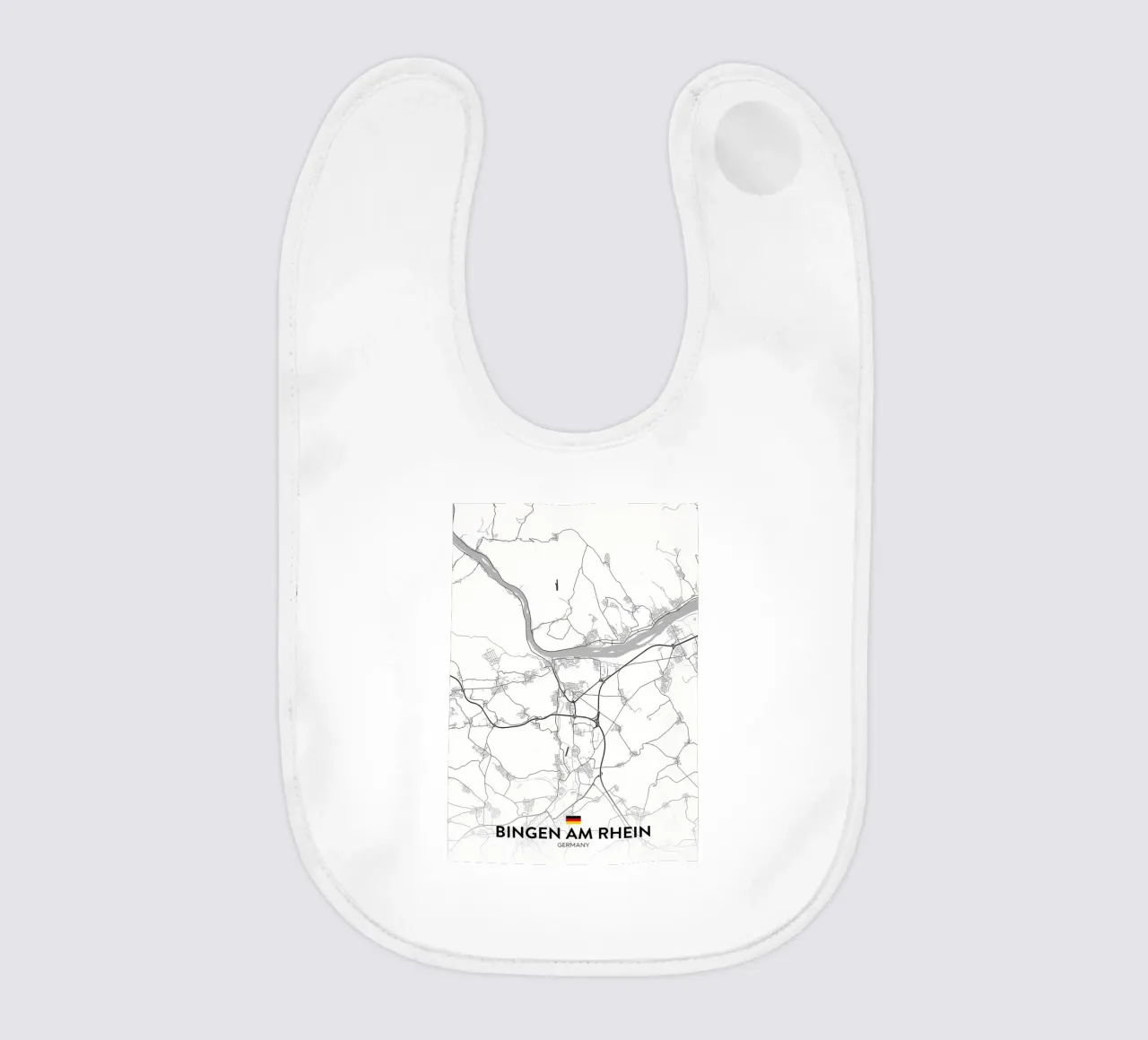 Bingen on the Rhine DE baby bib by Christopher Adams