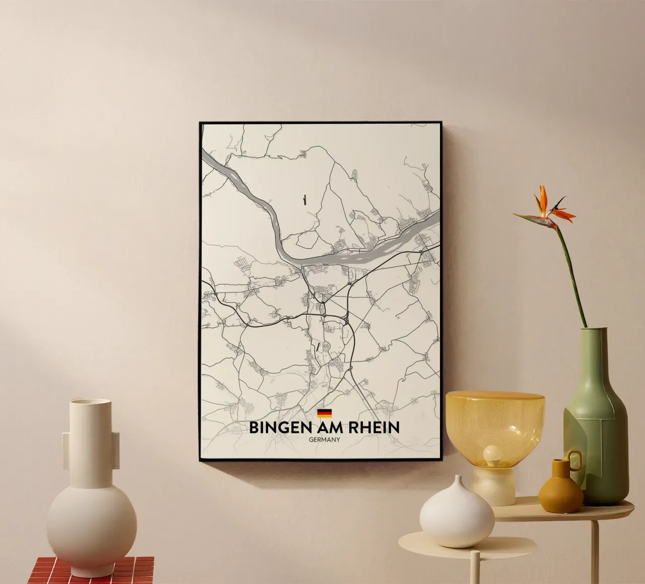 Bingen on the Rhine DE acrylic glass by Christopher Adams