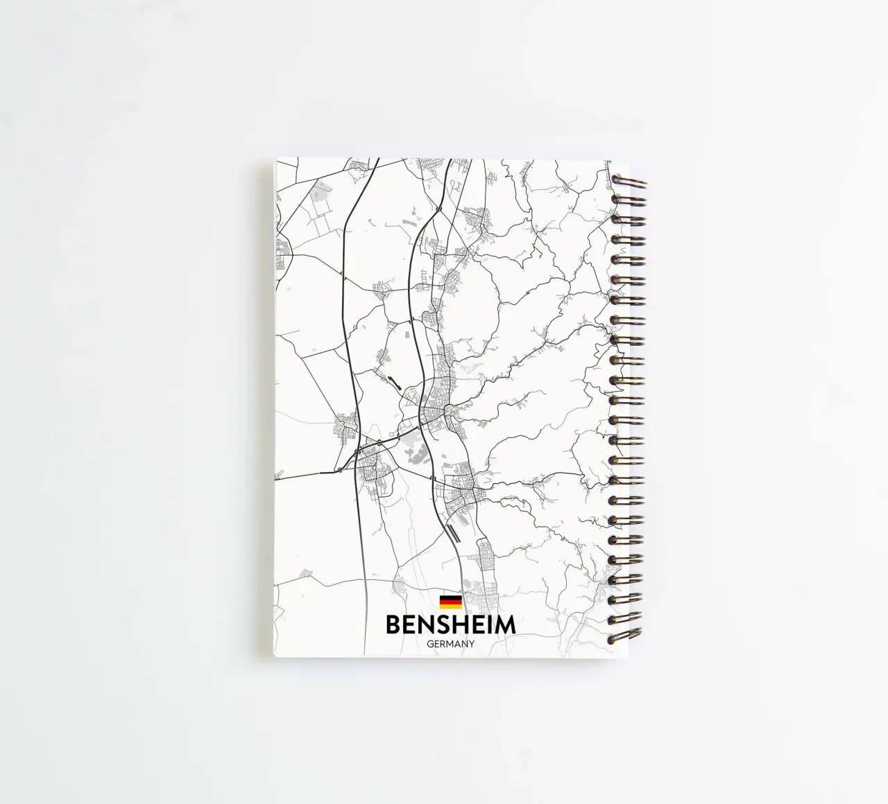 Bensheim DE spiral notebook by Christopher Adams