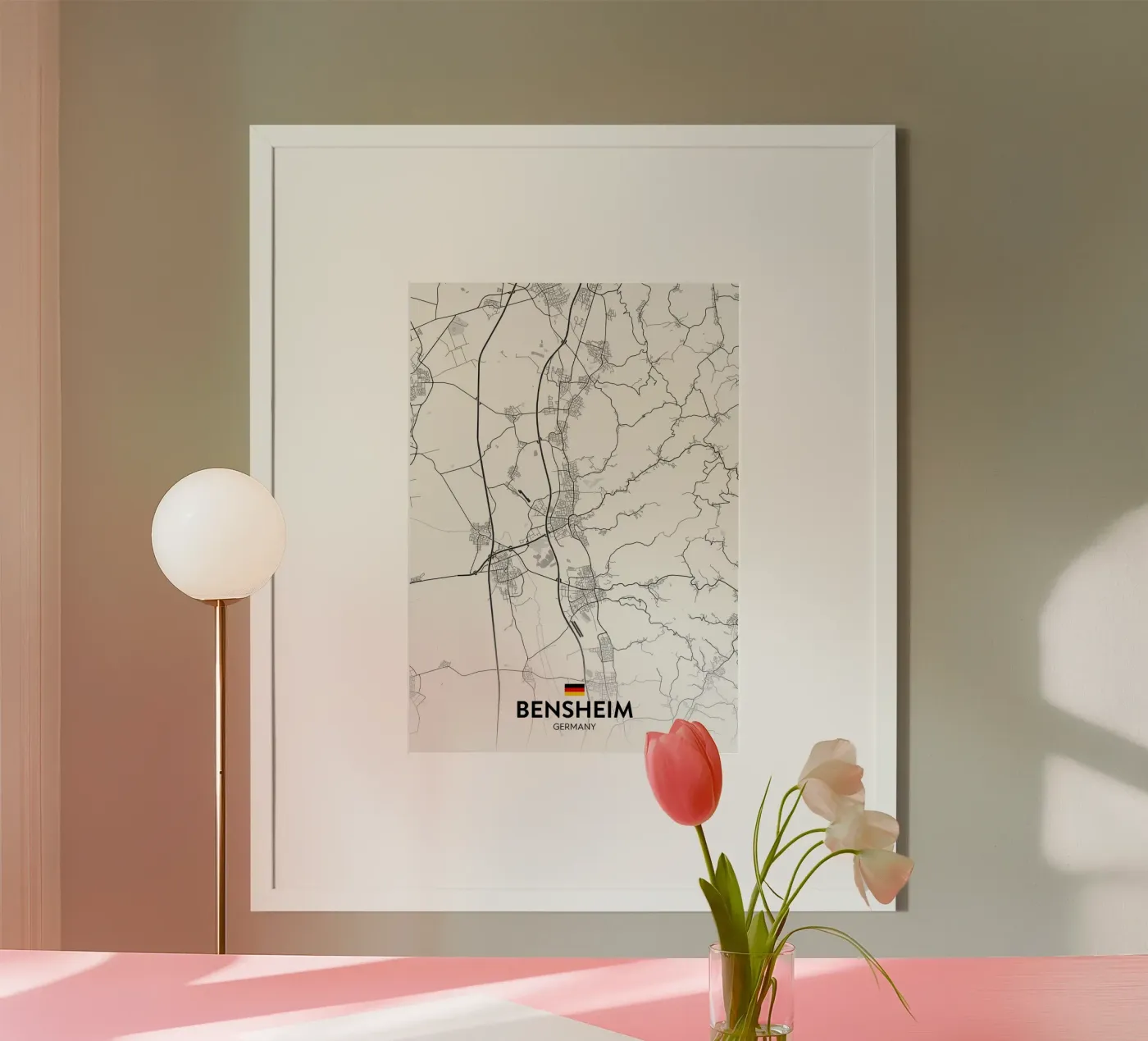 Bensheim DE poster by Christopher Adams