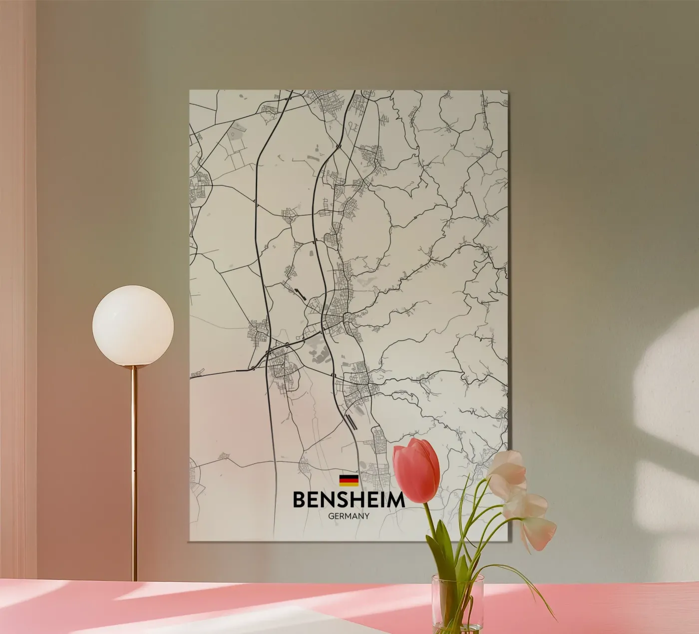 Bensheim DE poster by Christopher Adams