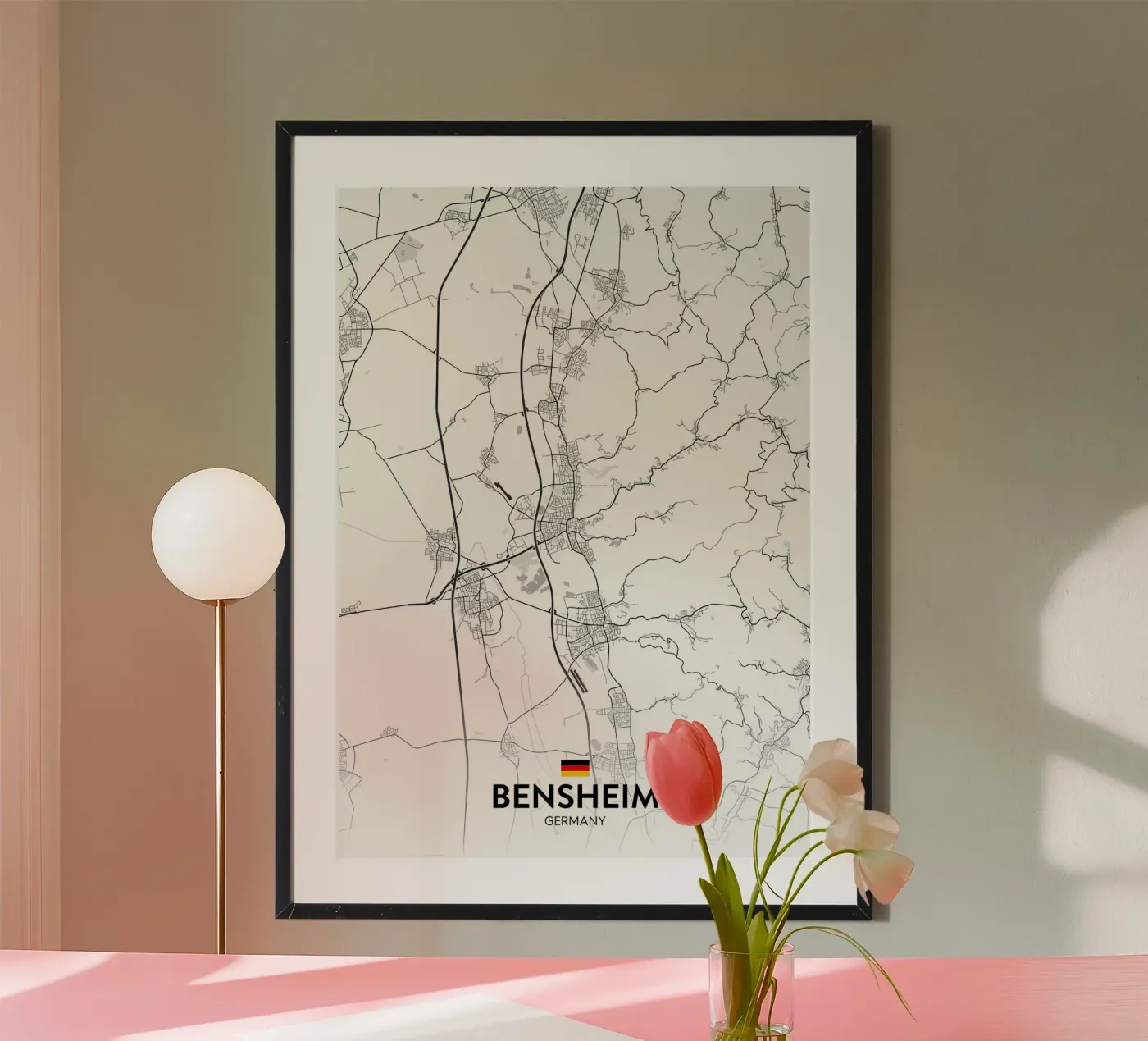 Bensheim DE poster by Christopher Adams