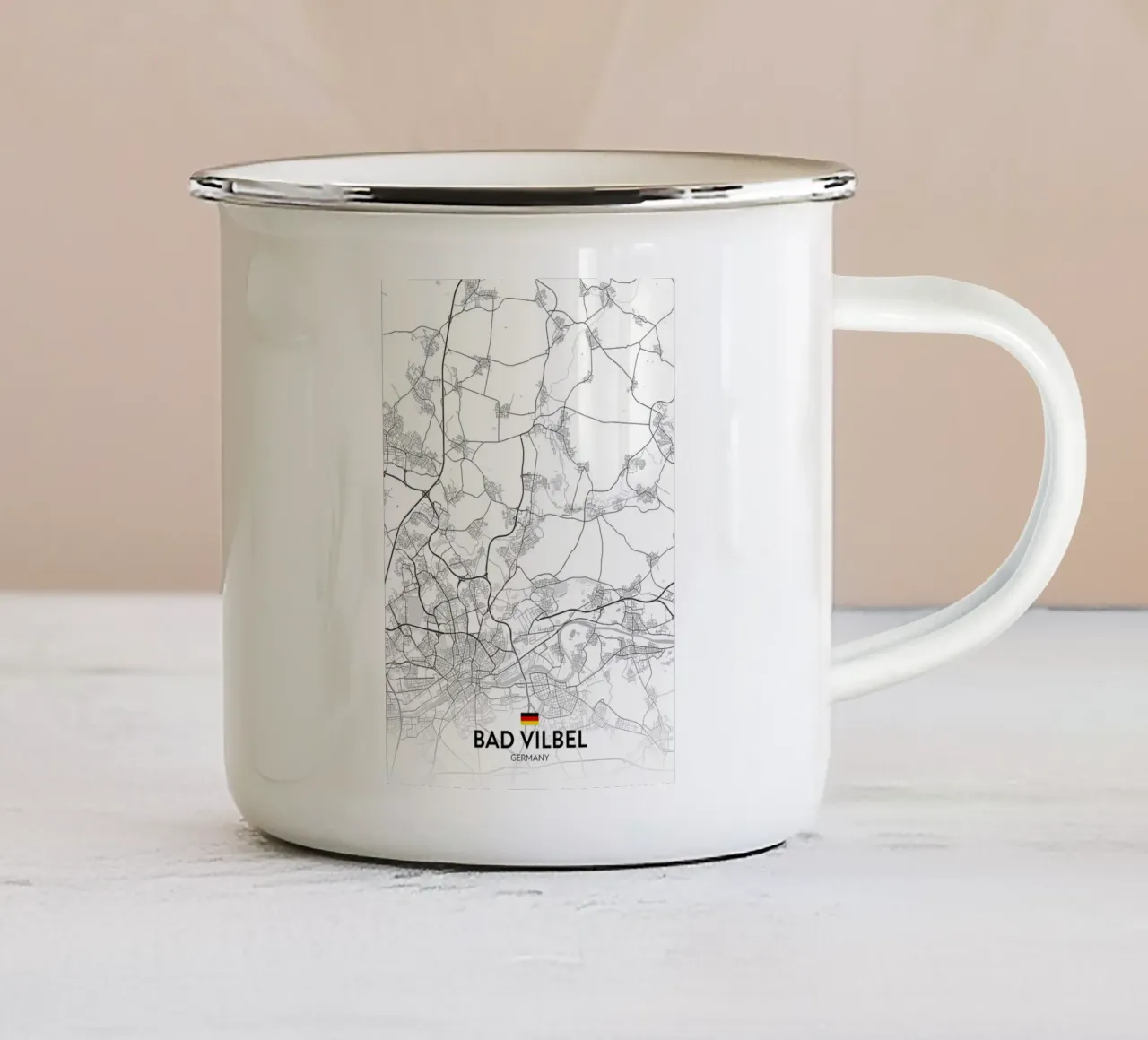 Bad Vilbel DE tazza in smalto da Christopher Adams