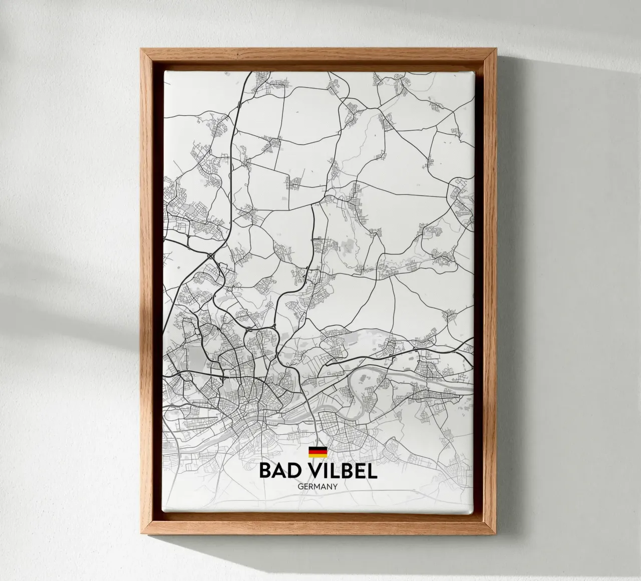 Bad Vilbel DE canvas with Floater frame by Christopher Adams
