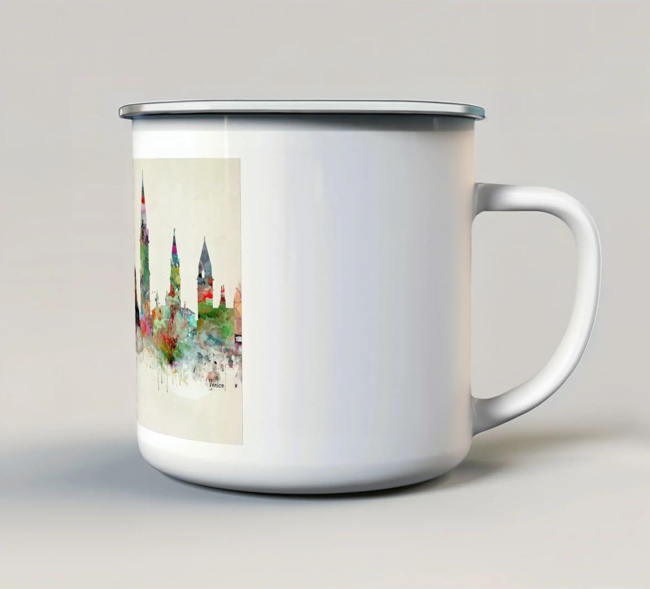 Venice tazza in smalto da Brian Buckley