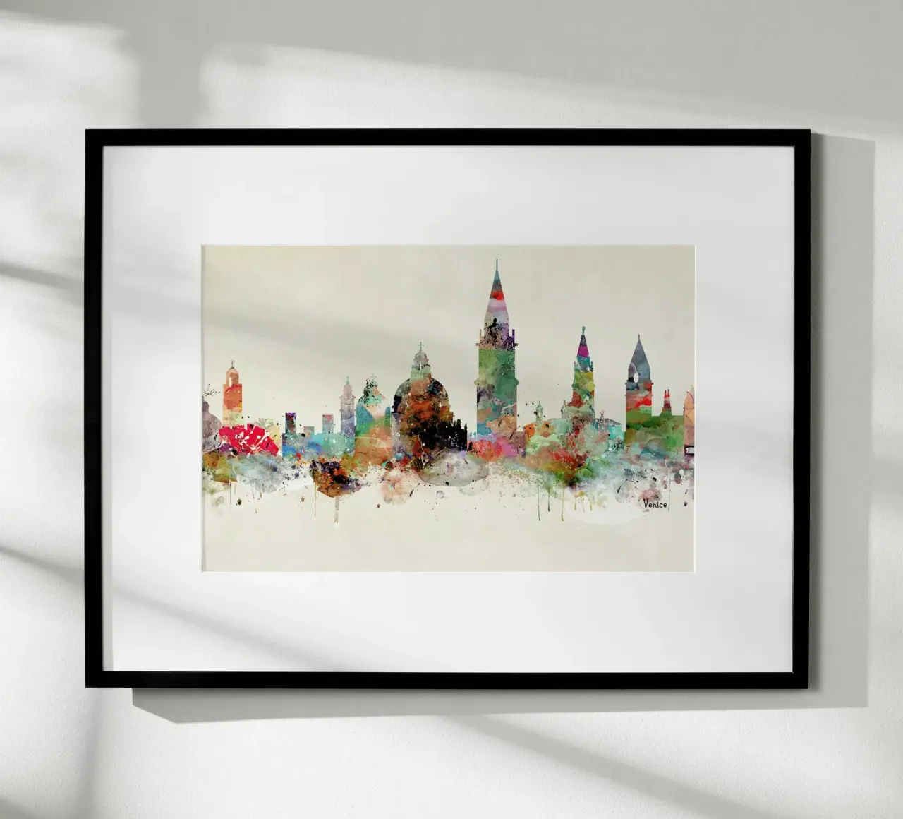 Venice poster con telaio in legno da Brian Buckley