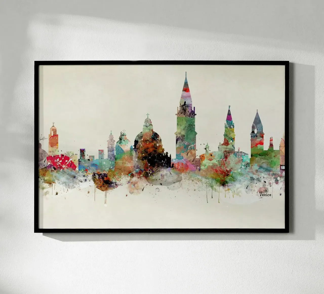 Venice poster con telaio in legno da Brian Buckley