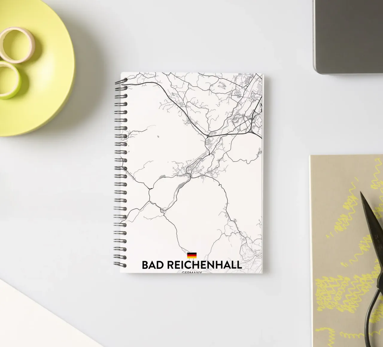 Bad Reichenhall DE spiral notebook by Christopher Adams