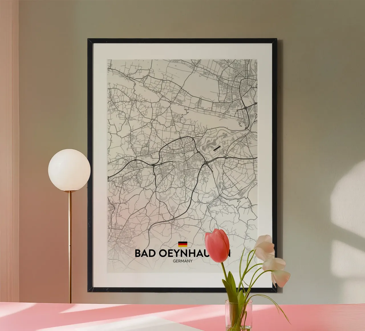 Bad Oeynhausen DE poster con telaio in plastica da Christopher Adams