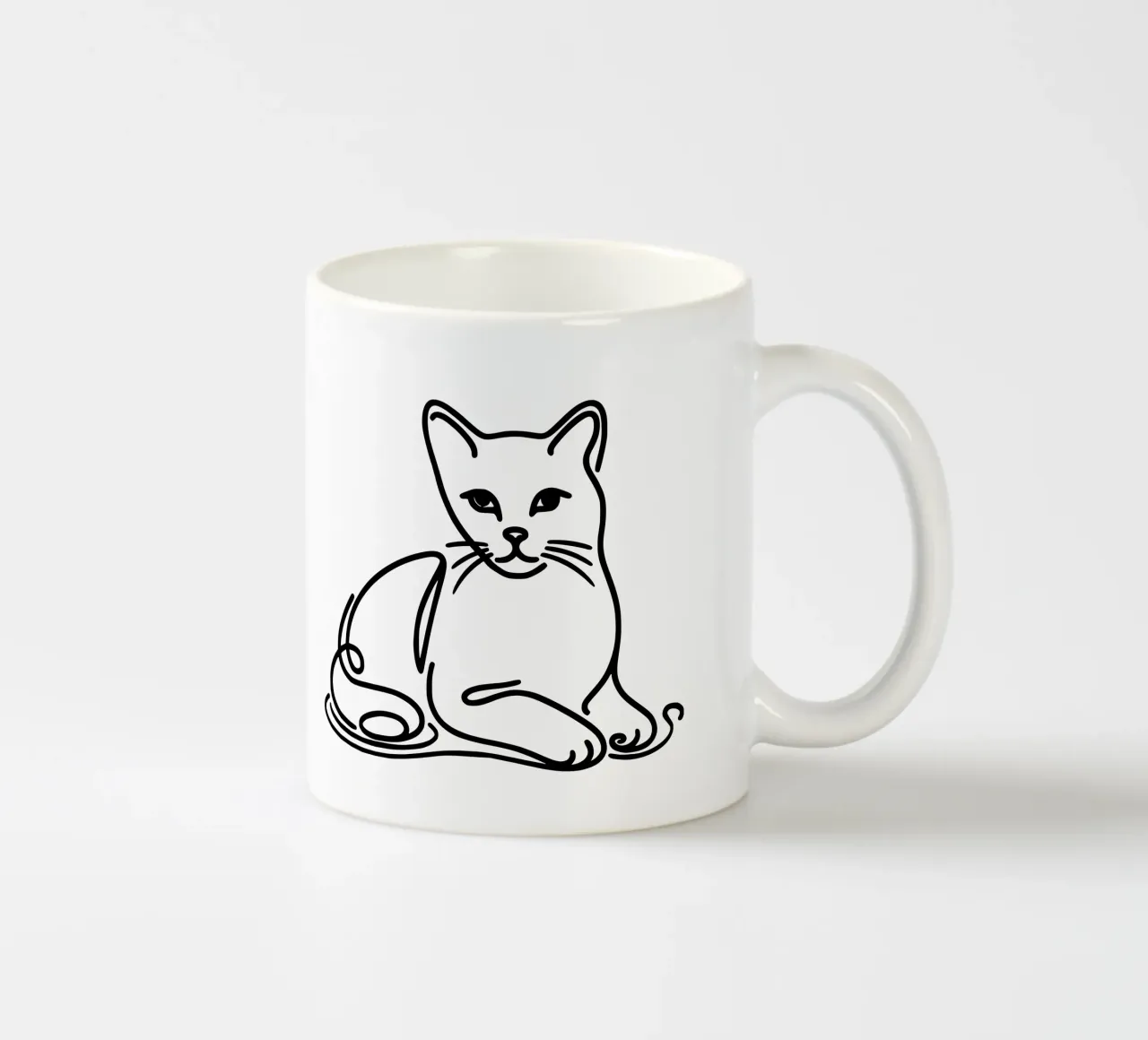 Gatto grazioso - Gatto grazioso tazza in ceramica da Bold & Simple