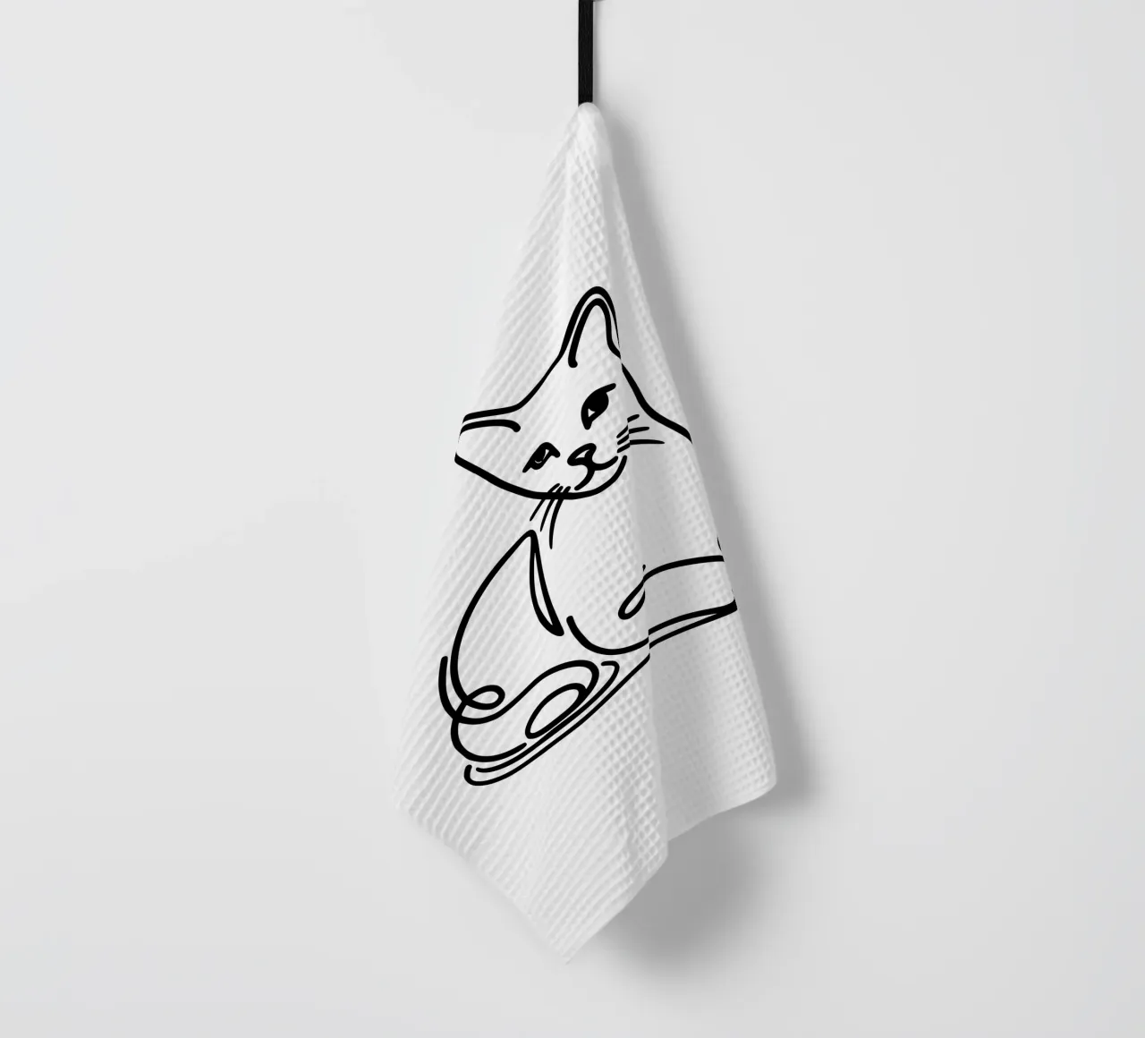 Graceful Cat - Graceful Cat tea towel by Bold & Simple