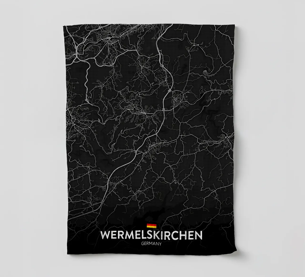 Wermelskirchen DE tea towel by Christopher Adams