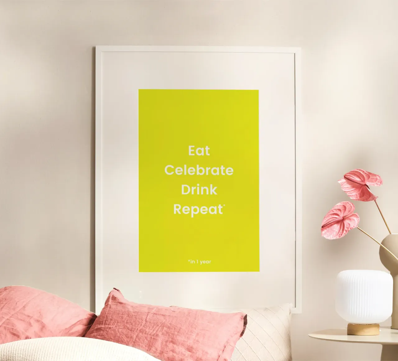 Celebration Rotation 2 poster con telaio in alluminio da Studio One