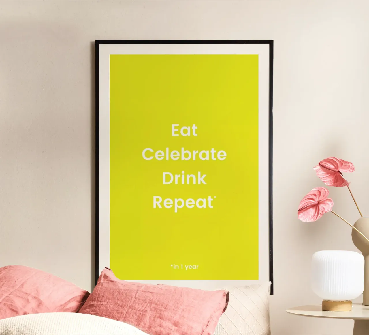 Celebration Rotation 2 poster con telaio in alluminio da Studio One
