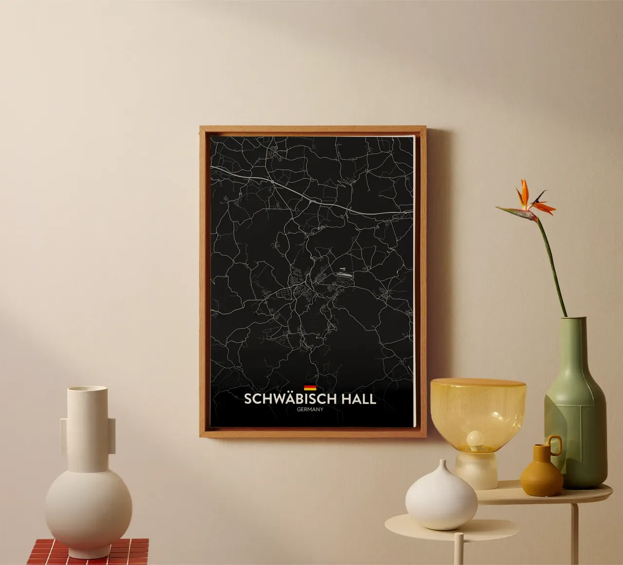 Schwabisch Hall DE canvas with Floater frame by Christopher Adams