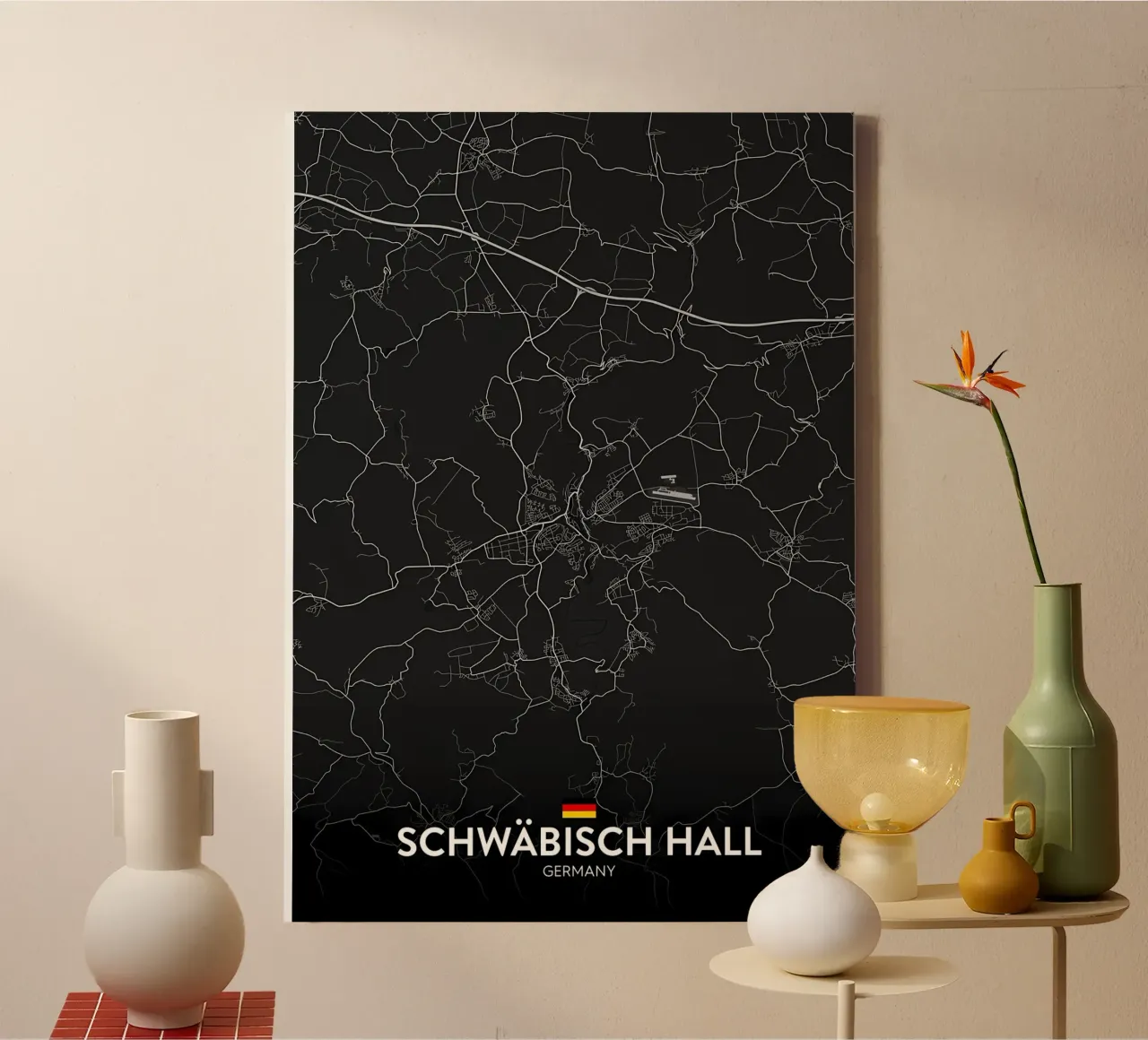 Schwabisch Hall DE canvas with Floater frame by Christopher Adams