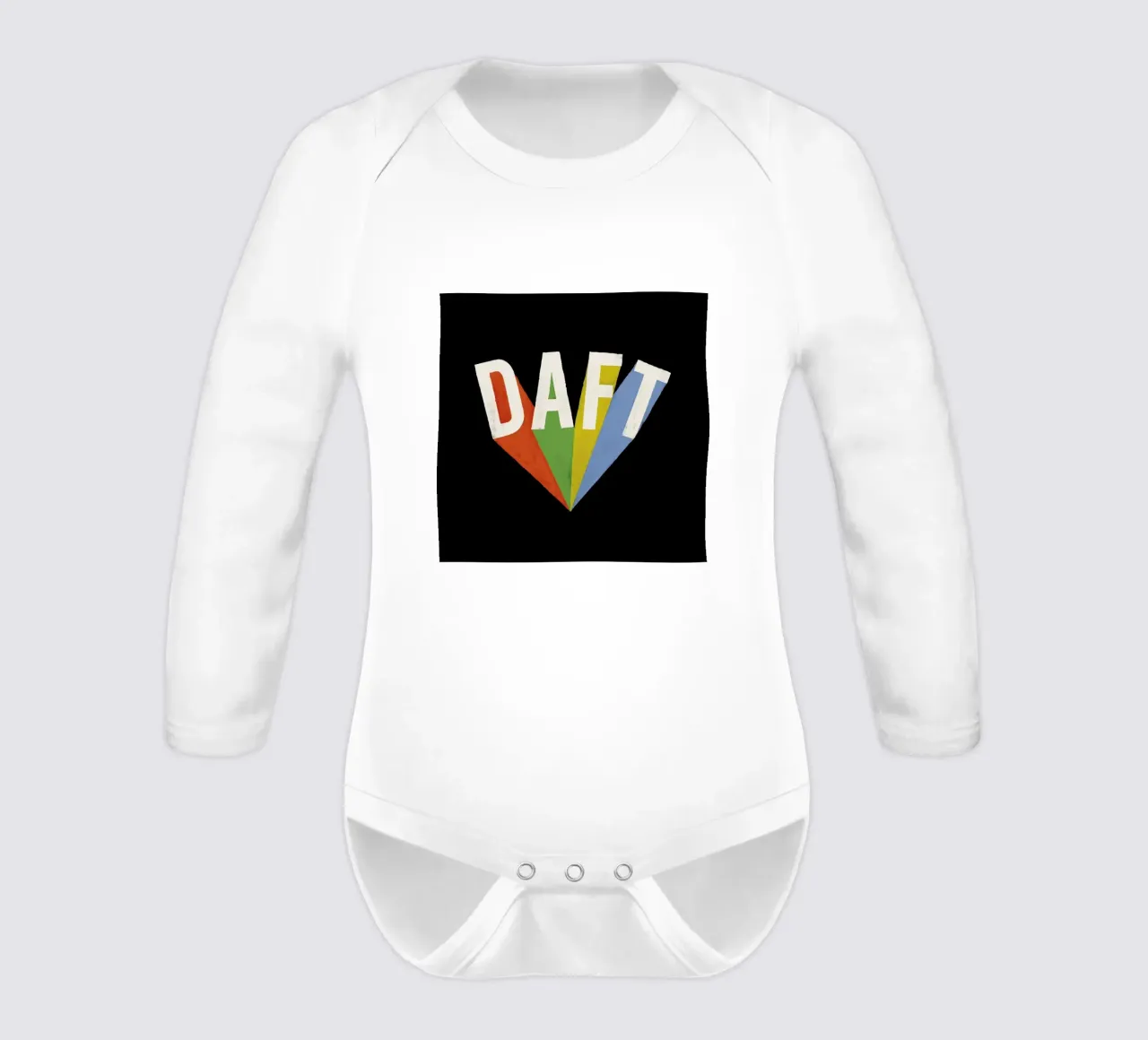 Daft long-sleeve baby romper by Florent Bodart