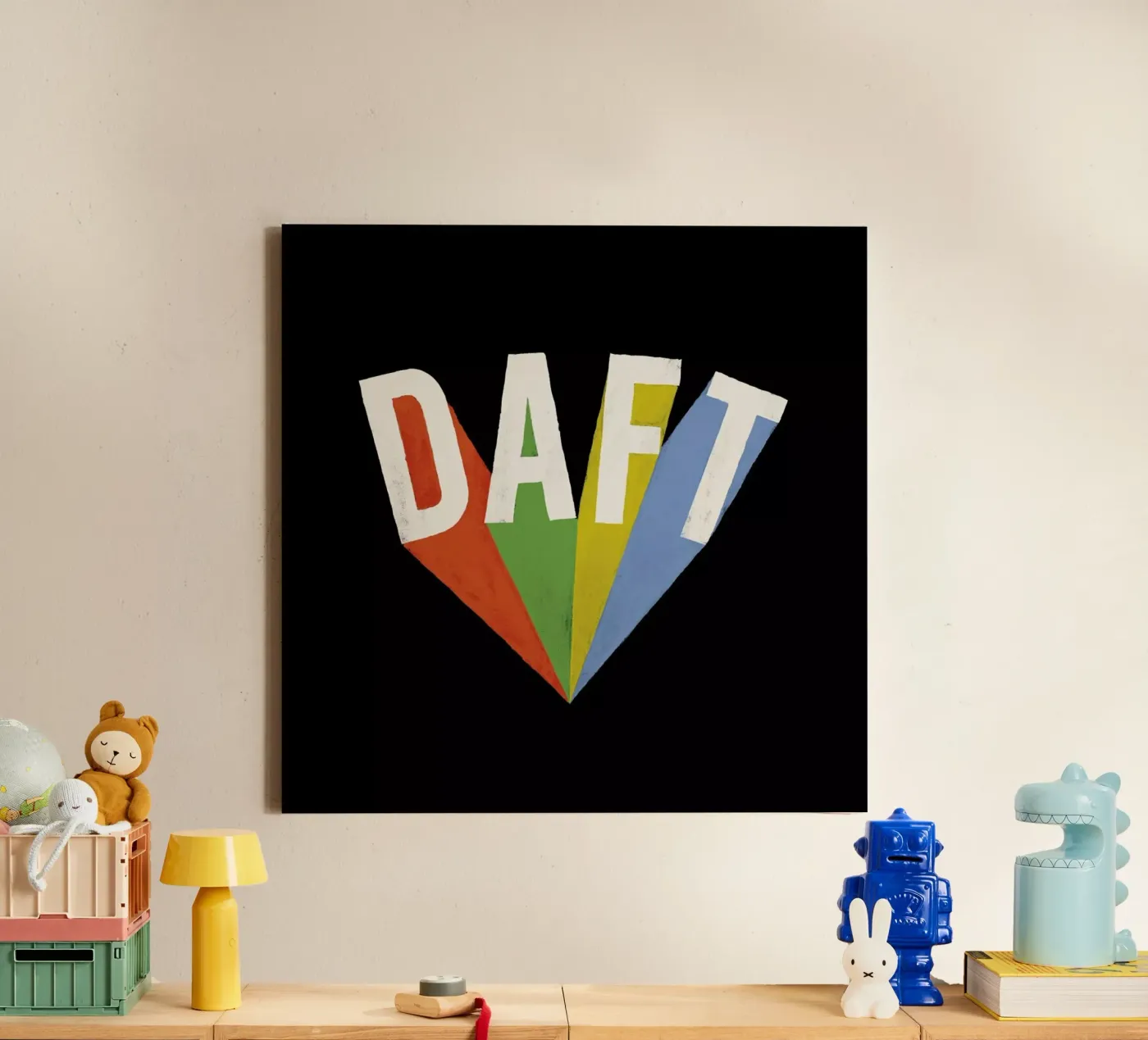 Daft Leinwand von Florent Bodart