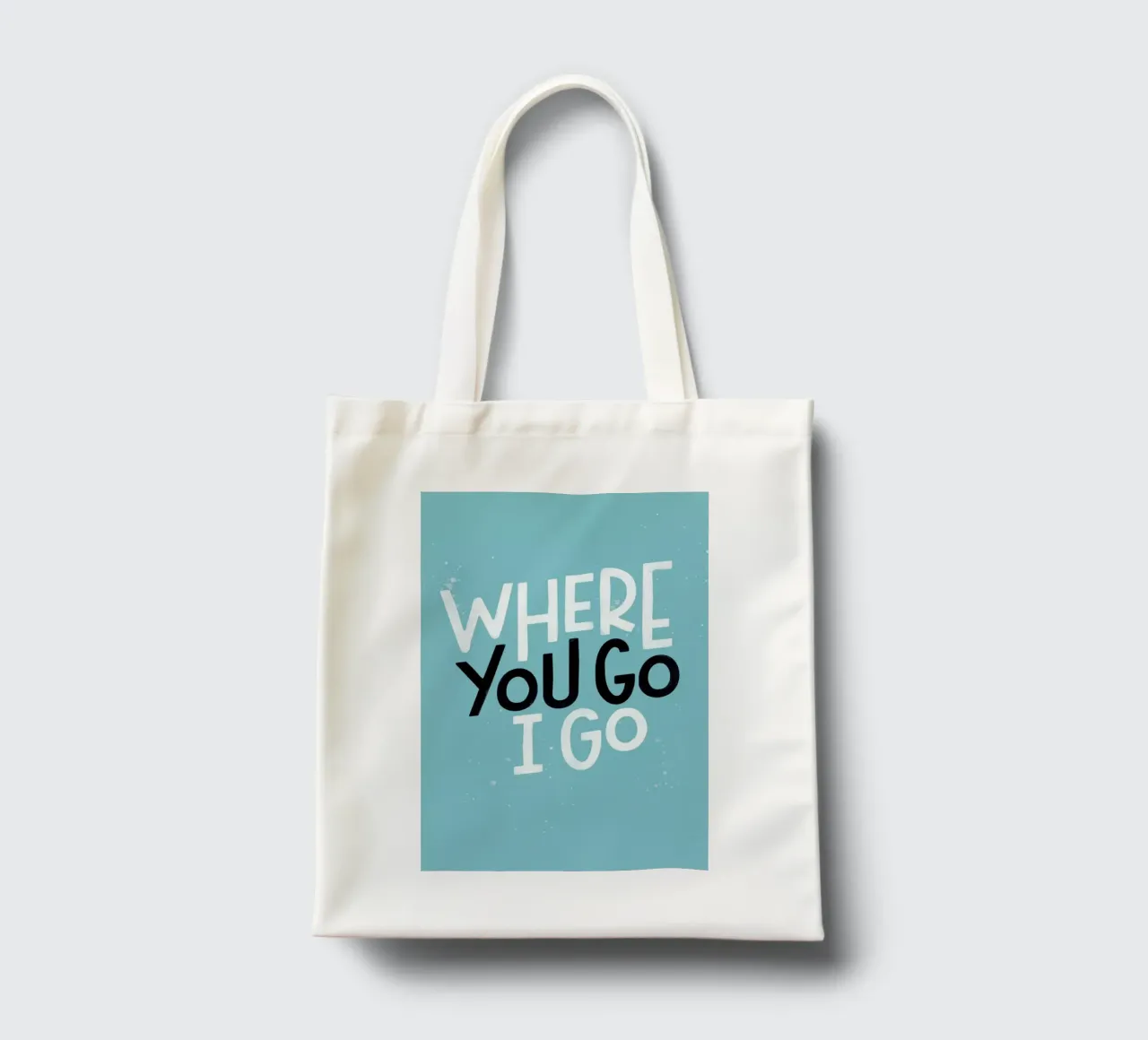 Where You Go I Go borsa in juta da Summerchamps