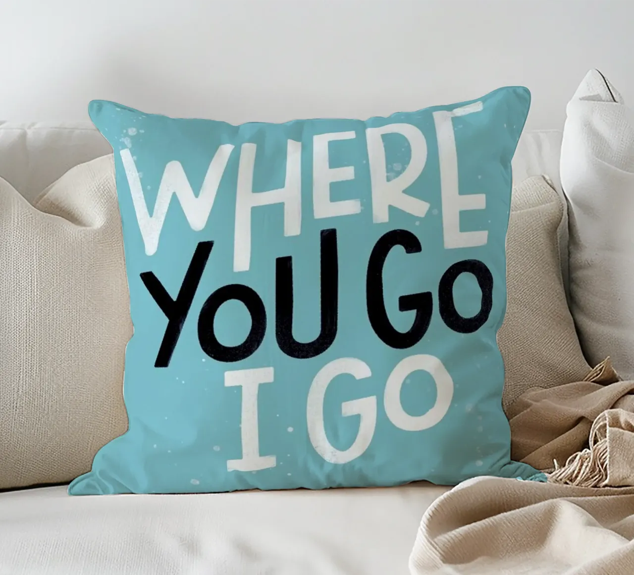 Where You Go I Go cuscino da Summerchamps