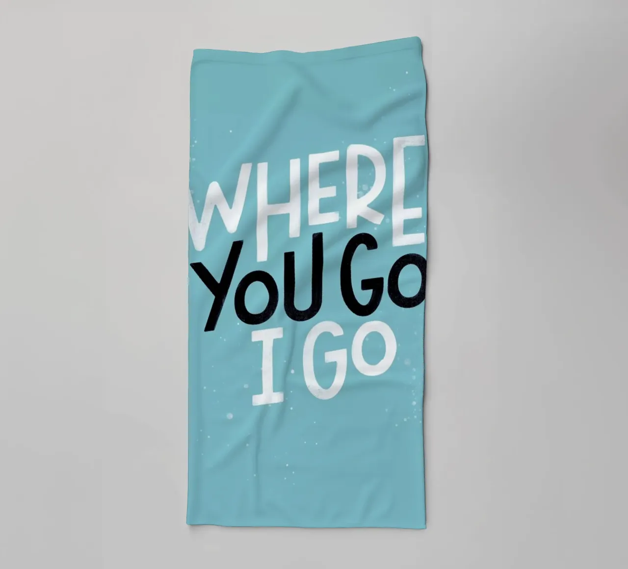 Where You Go I Go asciugamano da bagno da Summerchamps