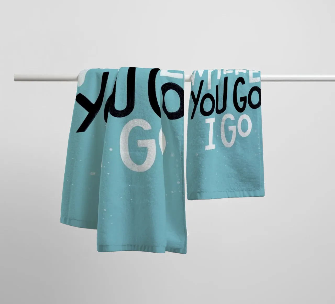 Where You Go I Go asciugamano da bagno da Summerchamps