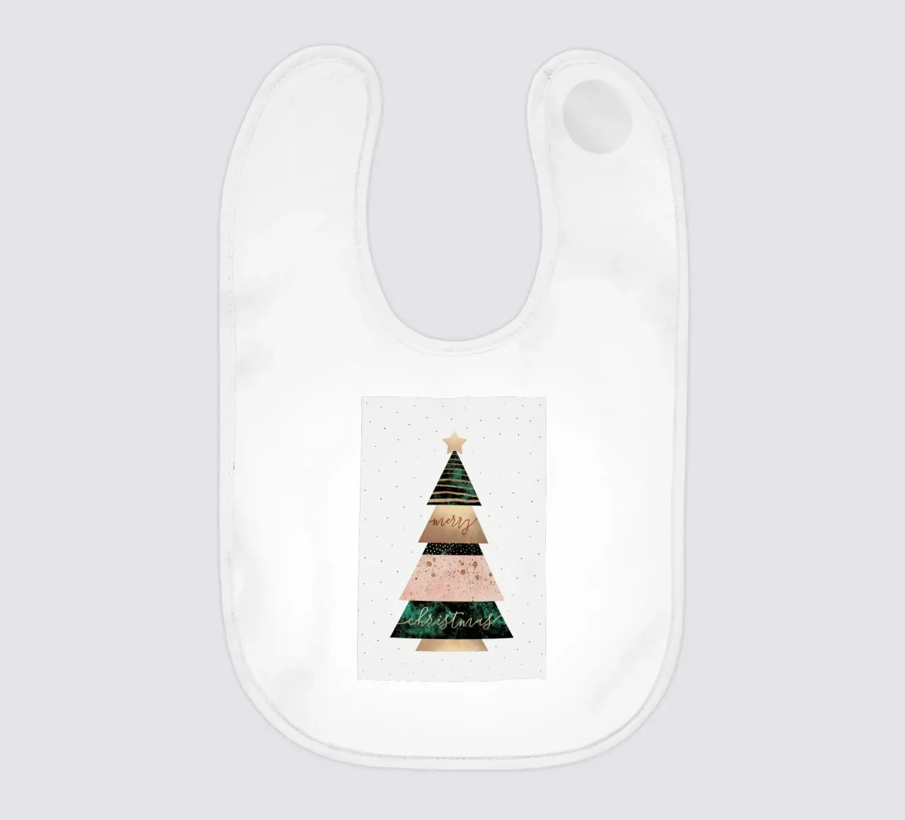 Merry Christmas Tree baby bib by Elisabeth Fredriksson