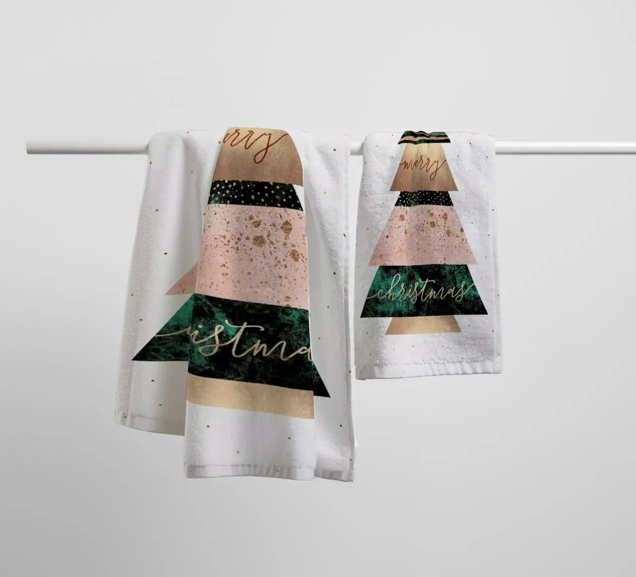 Merry Christmas Tree towel by Elisabeth Fredriksson
