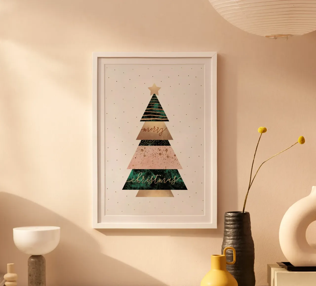 Merry Christmas Tree carta hahnemühle da Elisabeth Fredriksson